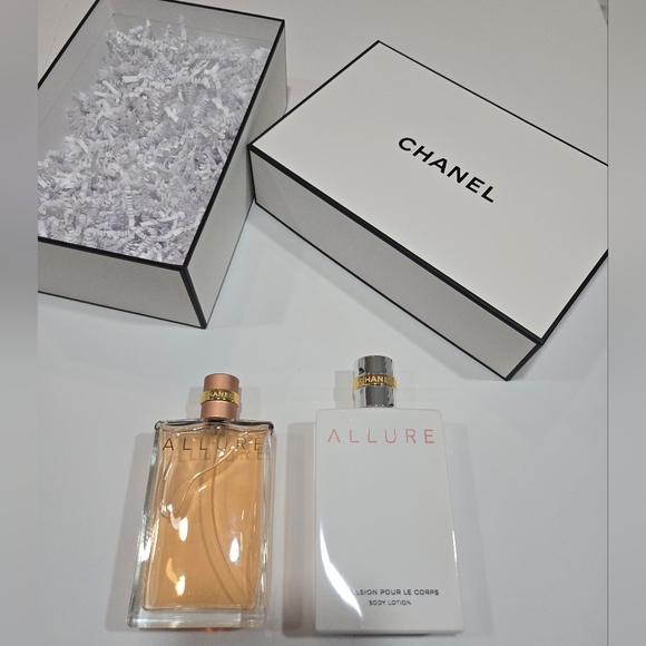 CHANEL ALLURE SET :Eau De Parfum 3.4OZ/100ML and Body Lotion 6.8OZ New In Box - Picture 4 of 13